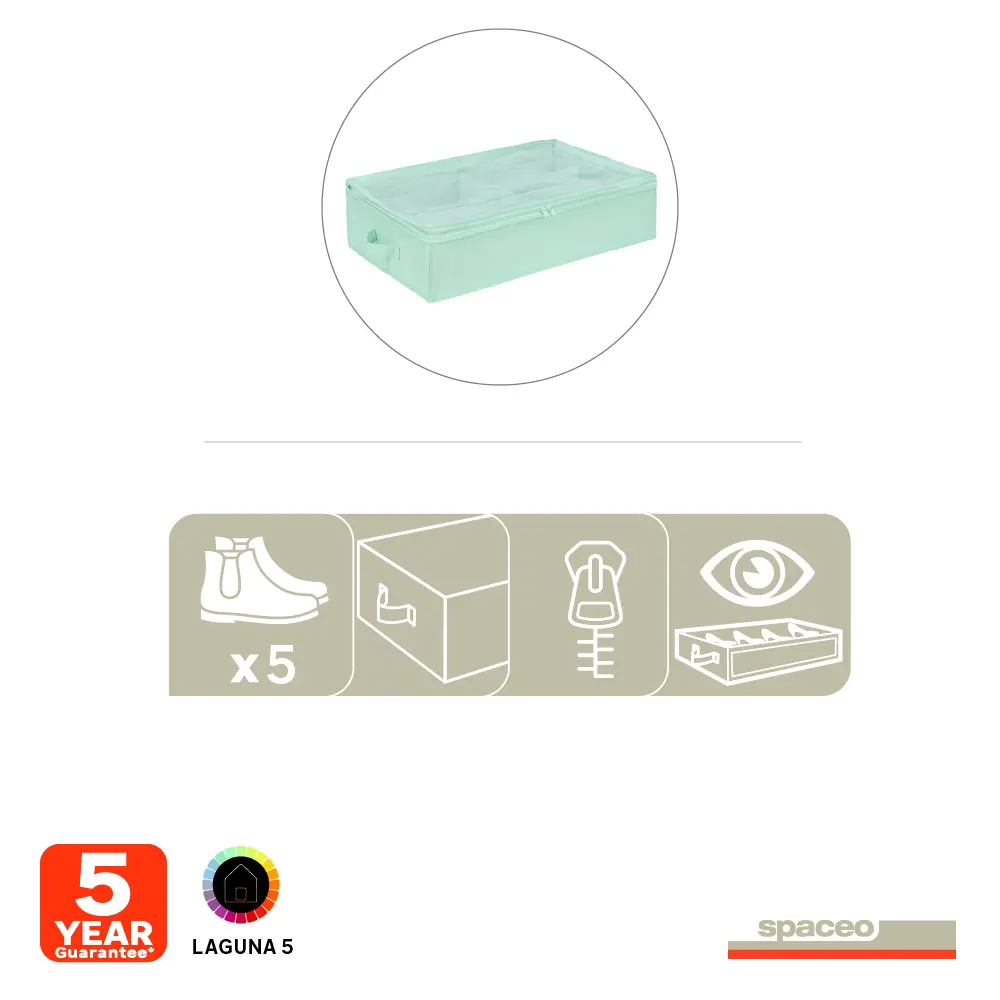 Органайзер для обуви Spaceo 56x16x36 см полипропилен цвет лагуна STLM-2201976 - Вид №5