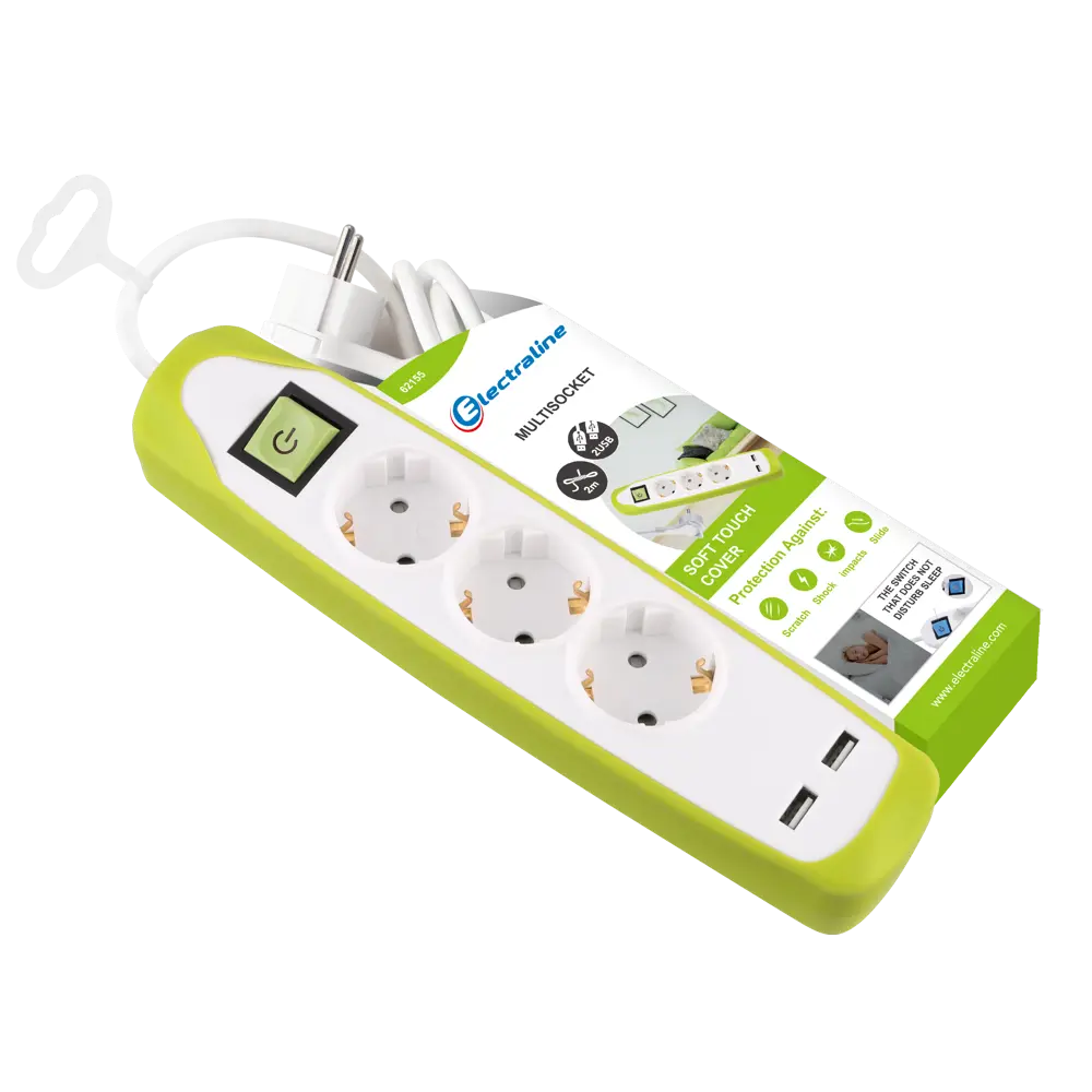 Сетевой удлинитель Electraline с USB-портами и защитой от детей 82246906 STLM-0023012 - Вид №1