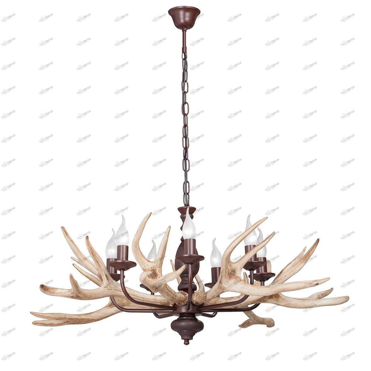 Подвесная люстра Vitaluce V1493/7 VITALUCE ДИЗАЙНЕРСКИЕ 328603 Бежевый;коричневый 