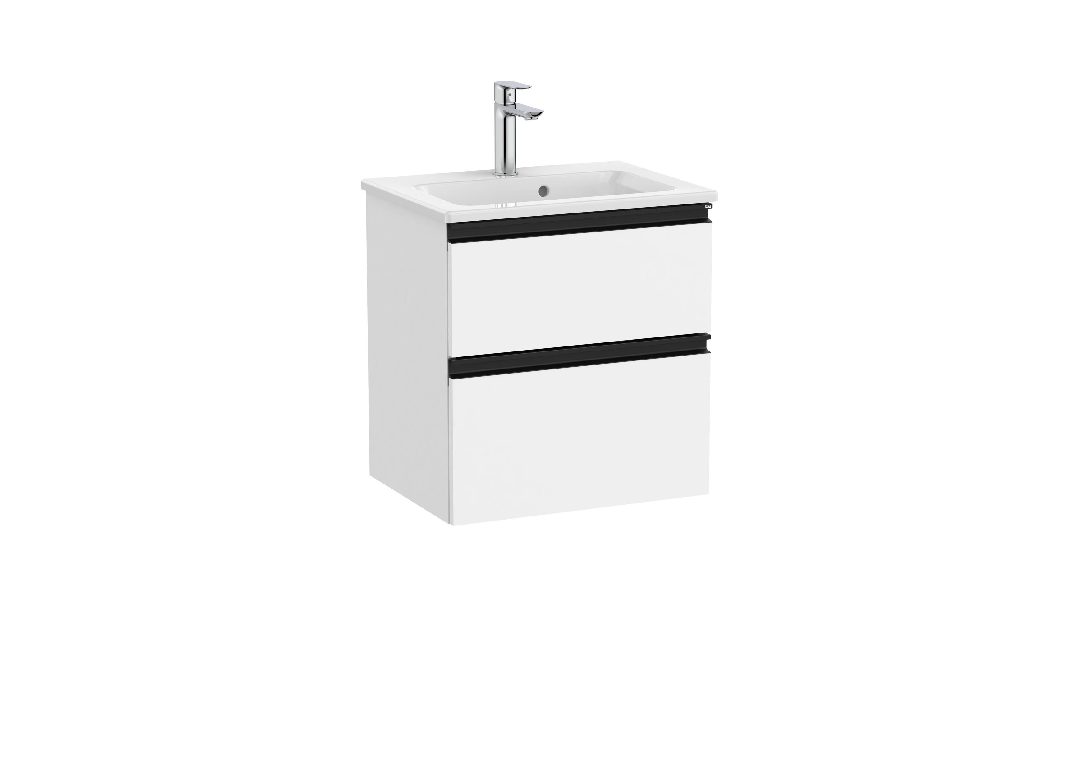 Деревянный подвесной шкаф для умывальника со встроенной раковиной с ящиками Roca The Gap ARCH-00072034 - Вид №109