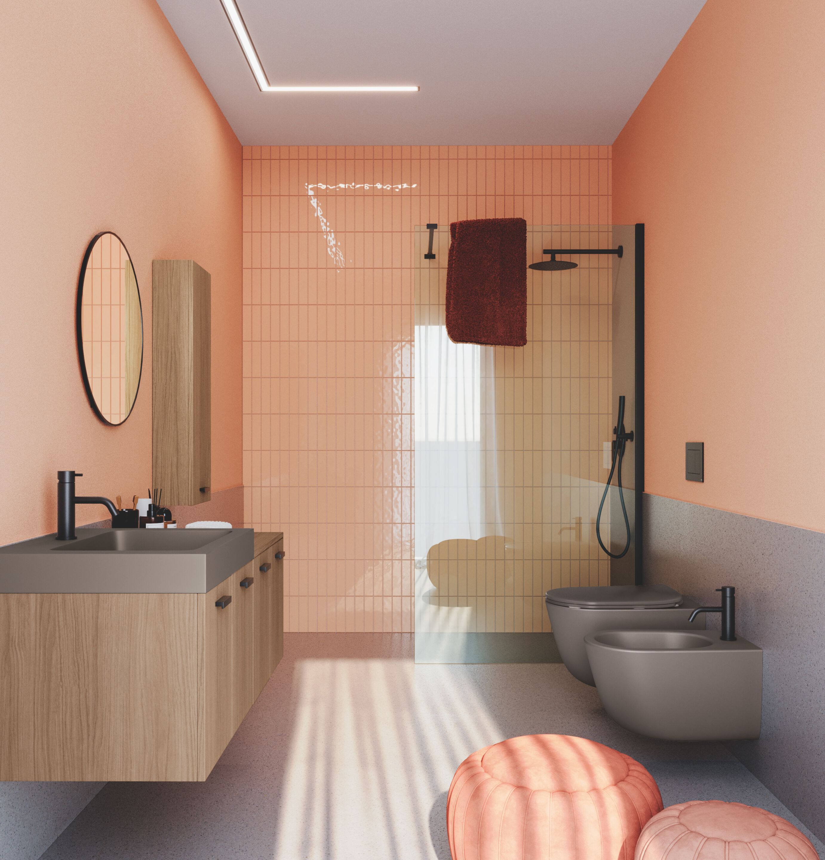 Подвесной умывальник с ящиками COLAVENE Alaqua ARCH-00040953 - Вид №1