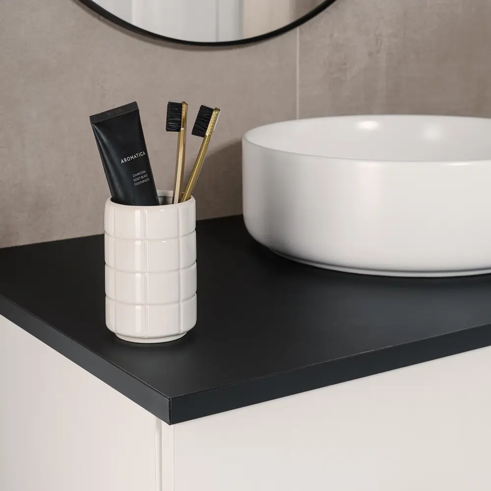 Керамический стакан для зубных щеток Verran Line - элегантный органайзер для ванной 89384100 STLM-1568972 - Вид №3