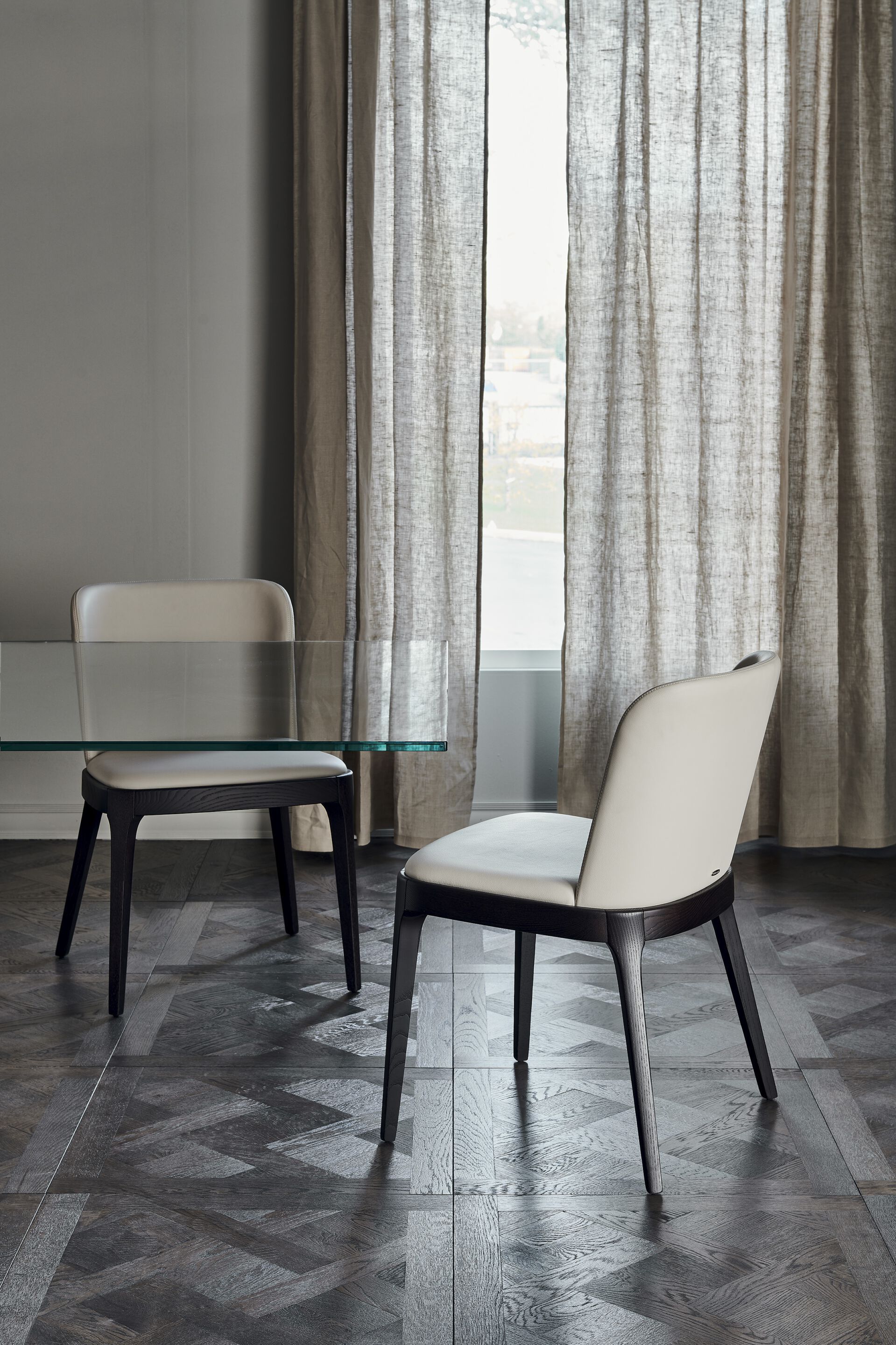 Кожаный мягкий стул Cattelan italia Magda ARCH-00148941 - Вид №1