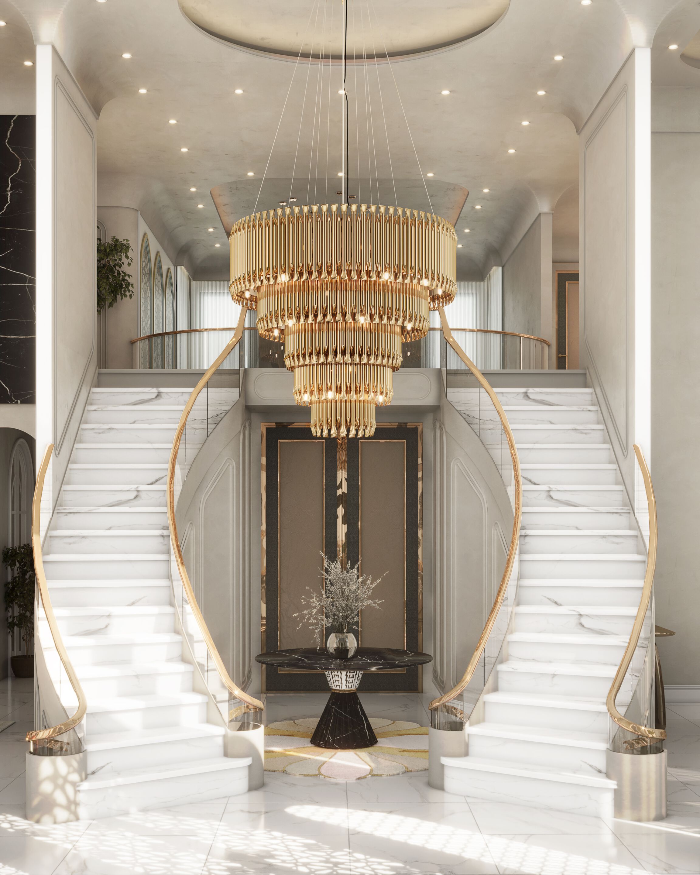 Черный мраморный стол для гостиной Marquina Essential Home SIDNEY ARCH-00047470 - Вид №2