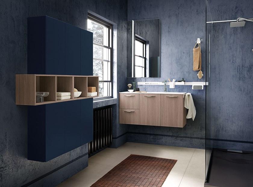 Archeda Тумба под умывальник одинарная настенная, лакированная Light sun-id-1494599 - Вид №1