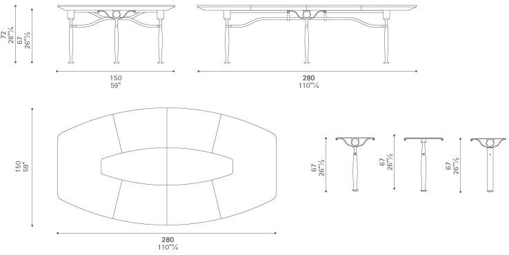 Poltrona Frau Кожаный стол для переговоров с системой управления кабелями L'ufficio - sistemi direzionali sun-id-1465705 - Вид №14