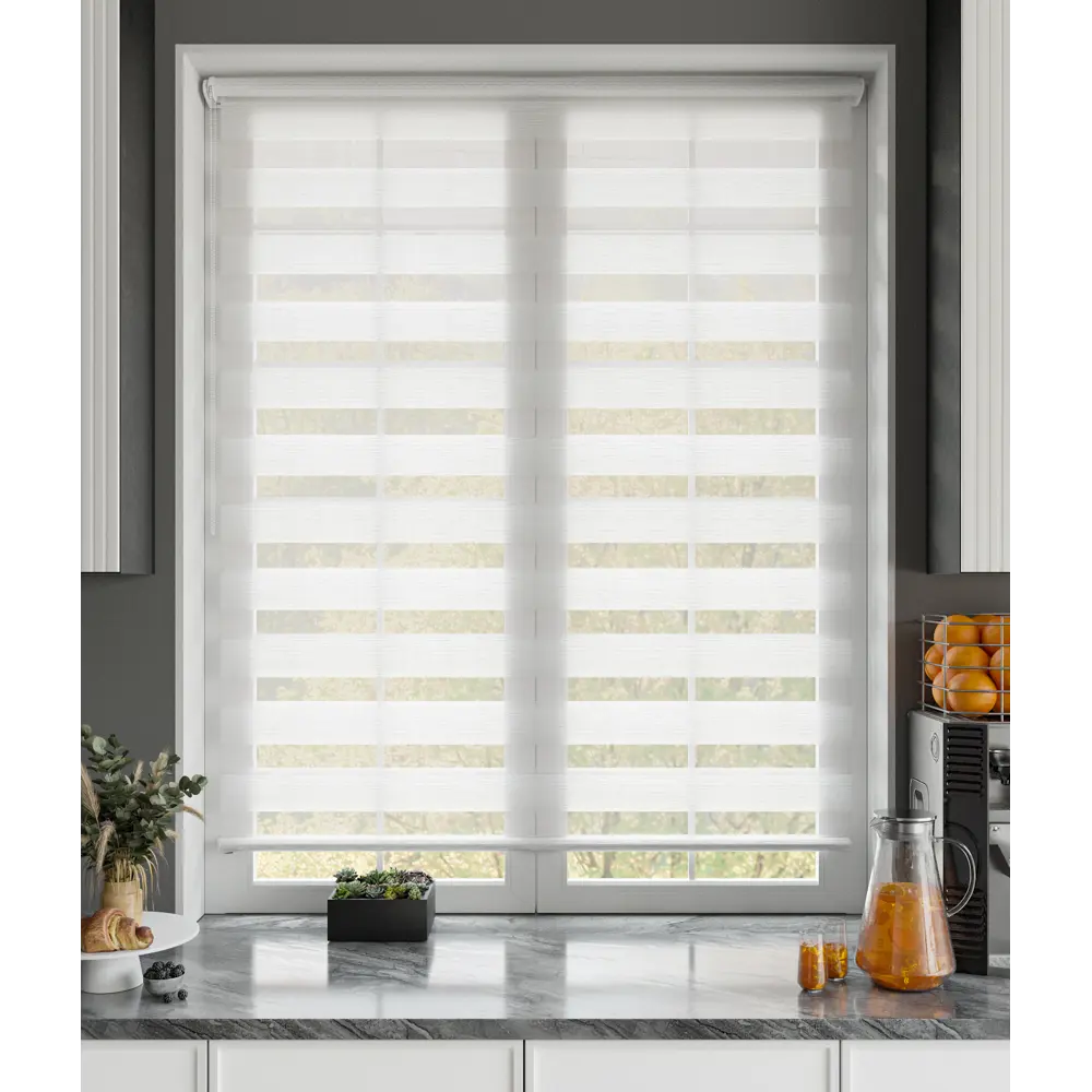 Рулонная штора день-ночь MIAMOZA Москва 70×160 см белая 89411429 STLM-1562917 - Вид №6