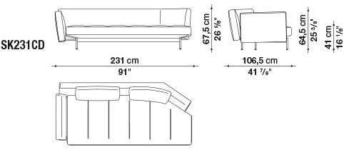 B&B Italia Модульный тканевый диван Saké sun-id-1382720 - Вид №19