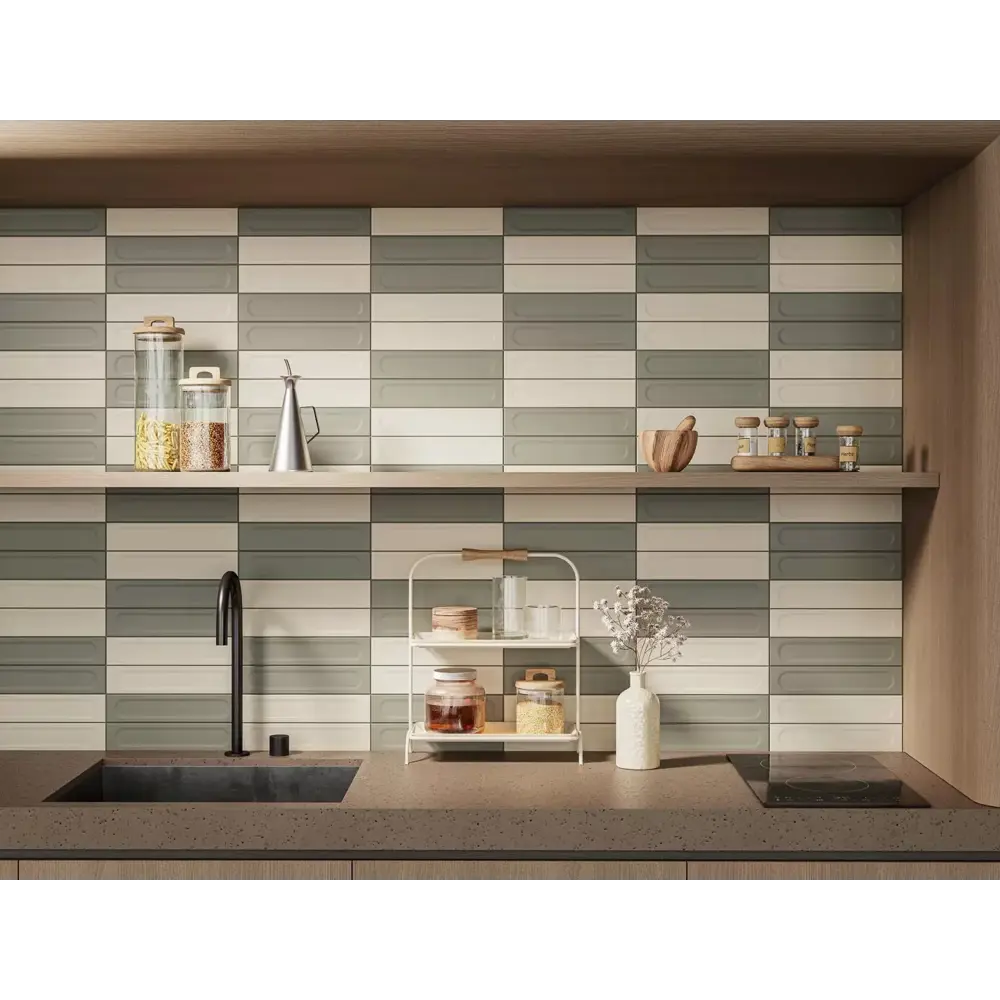 Настенная плитка Kerama Marazzi Медина 2 6x28.5 см 0.82 м2 матовая цвет зеленый 89451125 STLM-2084374 - Вид №2