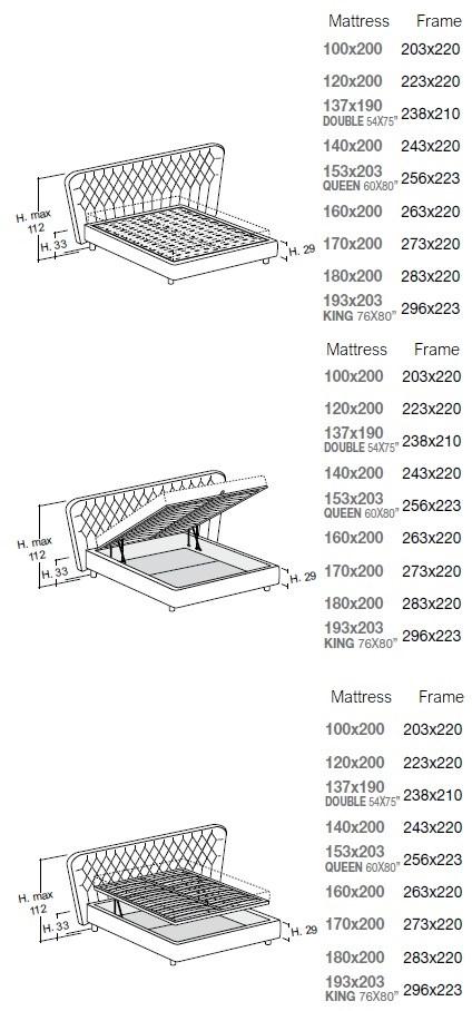 Bolzan Letti Кровать с изголовьем капитоне Selene sun-id-1380188 - Вид №9