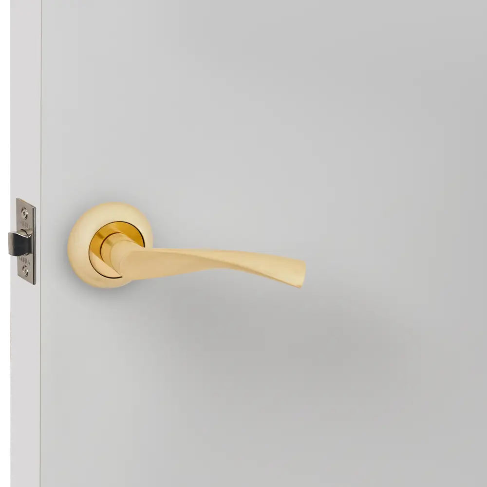 Дверные ручки Punto Crona без запирания цвет матовое золото STLM-2083105 - Вид №4
