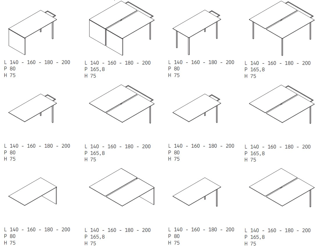 Citterio Множественное рабочее место со звукопоглощающими перегородками Bridge sun-id-1435413 - Вид №3