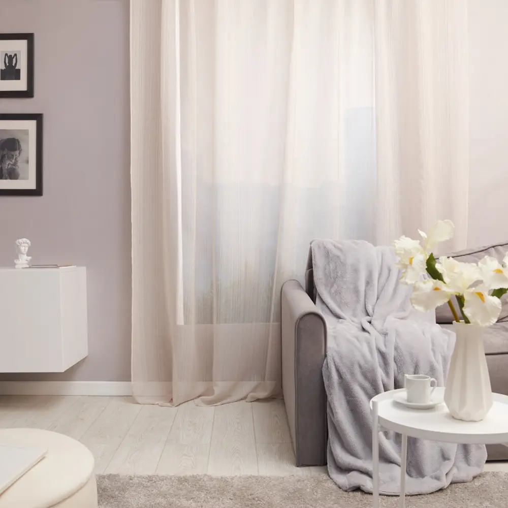 Тюль на ленте Inspire Tonia 300x280 см цвет айвори Trench 6 86253853 STLM-2117922 