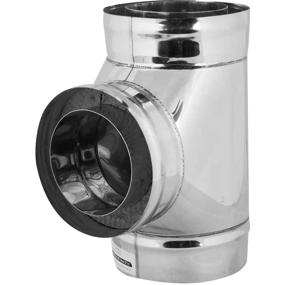 Тройник дымоходный КОРАКС 90° сэндвич для чистки и поворота 81952731 STLM-0014978 - Вид №1