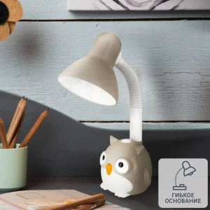 Настольная лампа Camel KD-380 «Сова», цвет серый