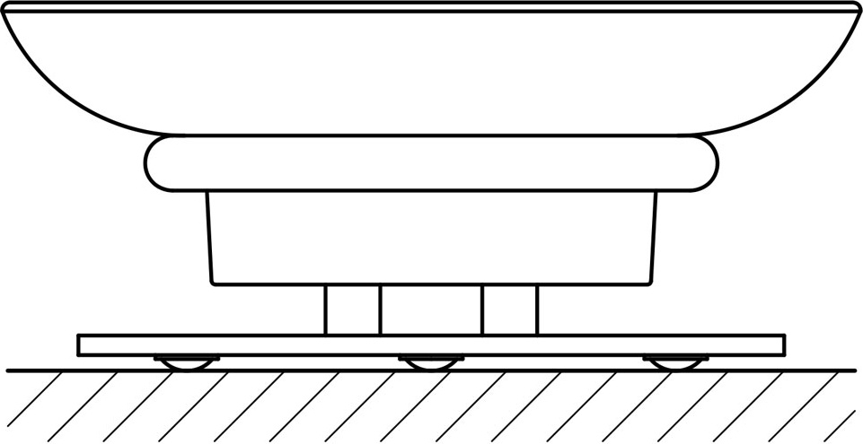 AWE 002 Держатель с мыльницей настольный ARTWELLE Universell - Вид №1
