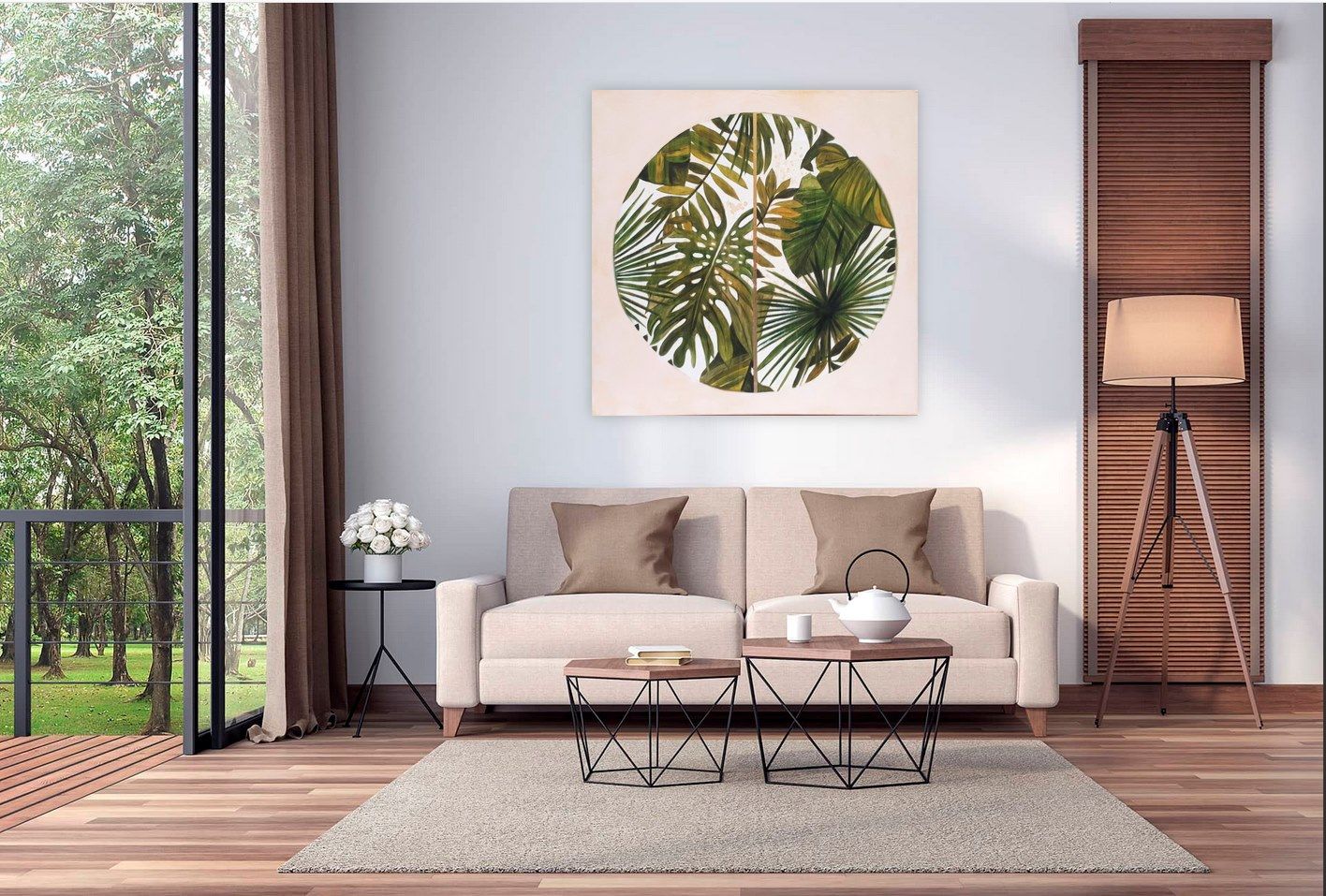 Холст рамки ICI ET LÀ FLOWER CIRCLE #5 ARCH-00066691 - Вид №1