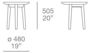 Poliform Низкий стол из массива дерева Mad sun-id-1429303 - Вид №4