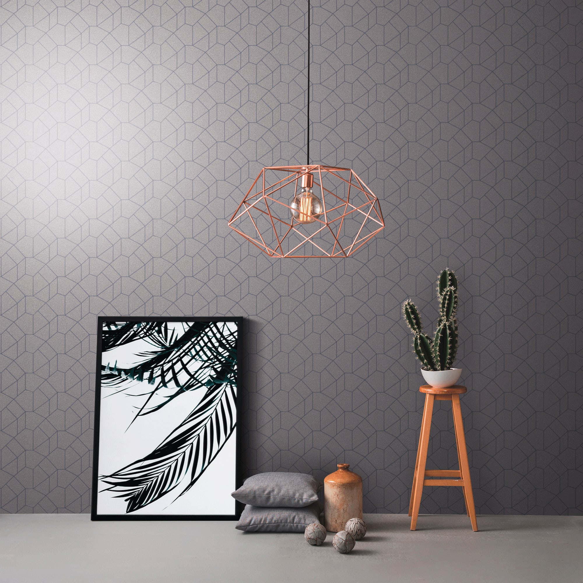 83211539 Обои флизелиновые Erismann серые 1.06 м 12039-30 Carat Santreyd - Вид №2