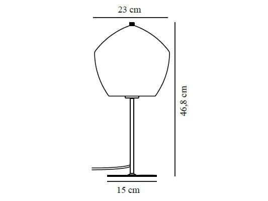 Стеклянная и металлическая настольная лампа Nordlux Orbiform ARCH-00107553 - Вид №3
