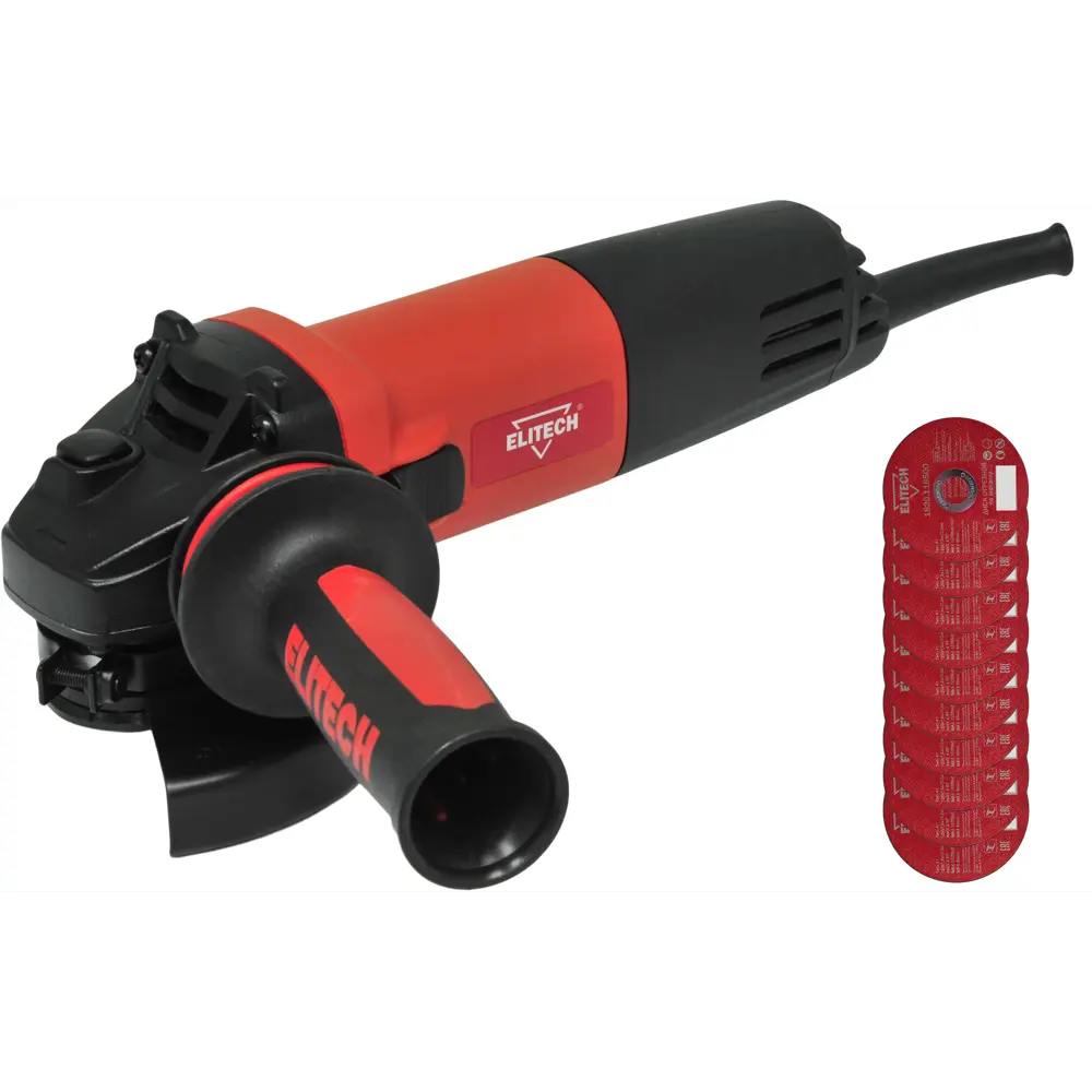 УШМ сетевая Elitech МШУ 1012, 1000 Вт, 125 мм 84997273 STLM-2108694 