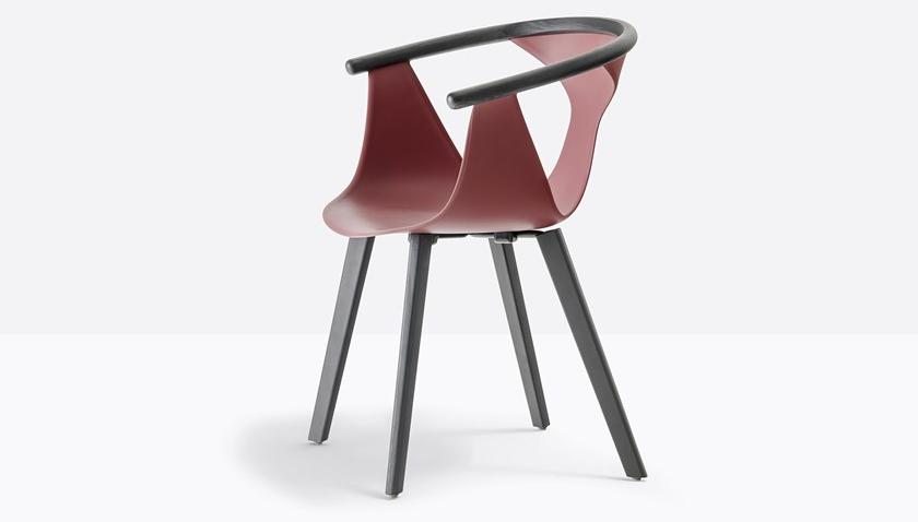 Pedrali Стул из полипропилена штабелируемый с подлокотниками Fox 3725 - Вид №2