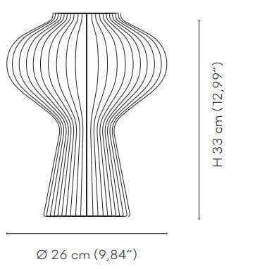 Настольная лампа из дутого стекла VENINI Гриб ARCH-00139911 - Вид №1
