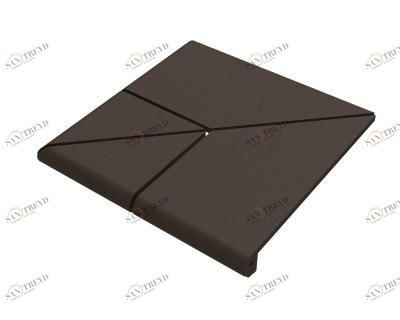 Natural Brown/Коричневый ступень угловая клинкерная 4х составная (1шт) ECOCLINKER sun-id-316853