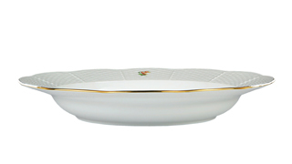 55844 Herend Тарелка суповая 24см "Китти" (оранжевая) Фарфор  - Вид №1