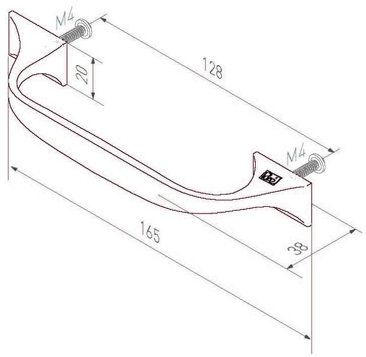Dauby Мебельная ручка Pure® 9640 - Вид №1