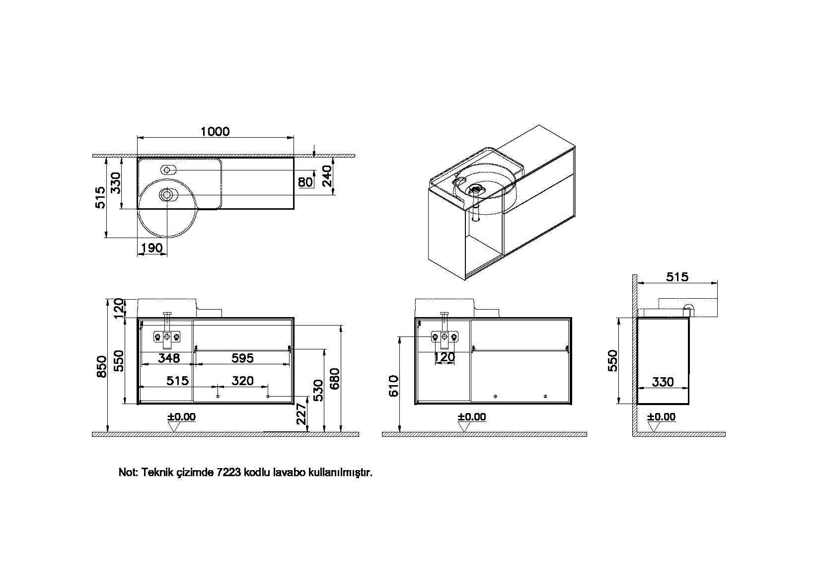 62443 Раковина Vitraglobal Voyage - Вид №1
