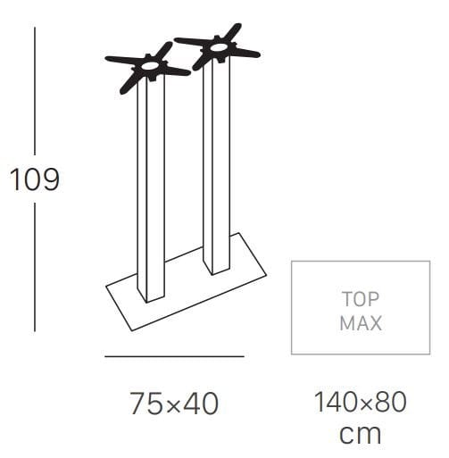 Прямоугольный стол для контракта S-CAB Tiffany ARCH-00151194 - Вид №3