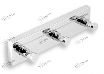 Крючок тройной Novaservis Metalia 12 0243.0 хром 02430