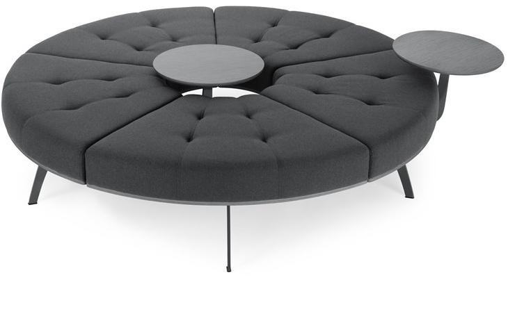 True Design Круглая скамейка из ткани Millepiedi Mp 5p0r - Вид №3