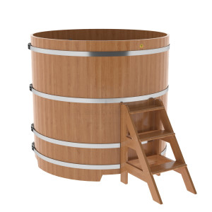 1305 Купель круглая из дуба d=1,50х1,4 натуральная Alyarus