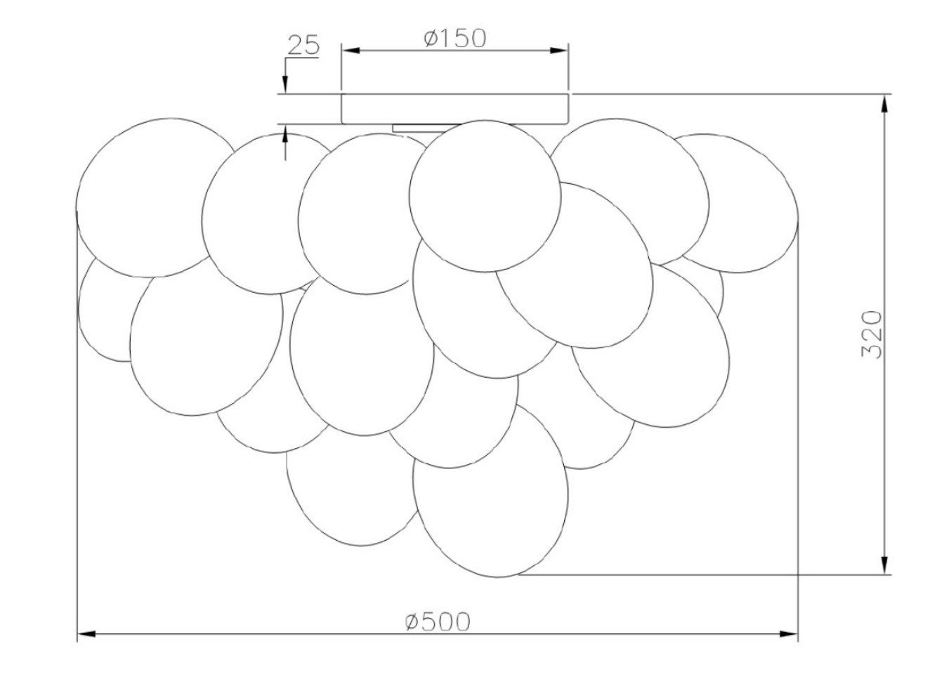 Стеклянный потолочный светильник Maytoni Balbo ARCH-00044240 - Вид №13