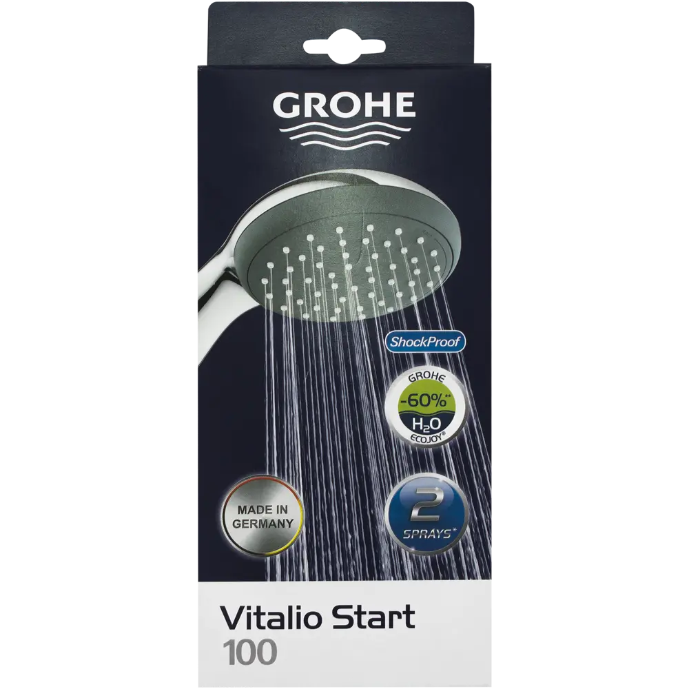 Лейка для душа Grohe Vitalio Start 2 режима цвет хром 81971372 STLM-2151534 - Вид №2