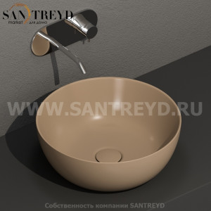 534481 Накладная раковина на столешницу  круглая Kerasan Nolita