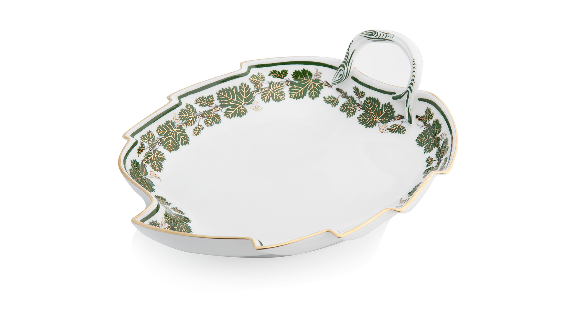 83648 Meissen Салатник квадратный 26см "Виноградная лоза" (с золотом) Фарфор  - Вид №1