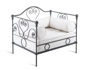 Стул для сада из железа и акриловой ткани