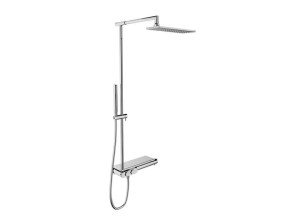 Термостатическая настенная душевая колонна с ручным душем