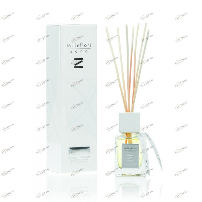 Диффузор с палочками 100мл "Мускус" Fior Di Muschio MILLEFIORI MILANO МУСКУС 267500 Белый 