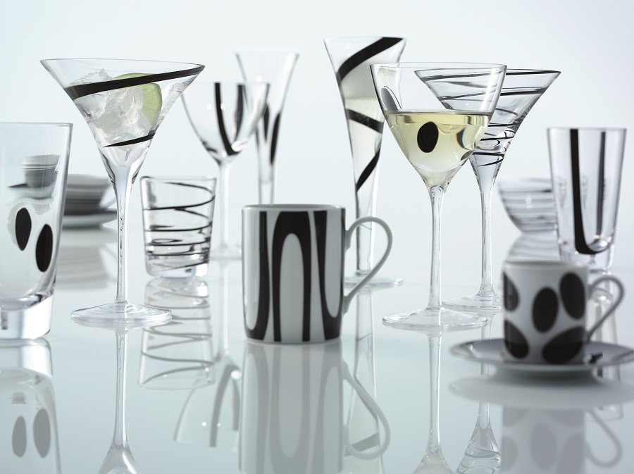 Набор из 4 бокалов для вина 420 мл Jazz LSA INTERNATIONAL JAZZ 00-3863239 Прозрачный;черный - Вид №2