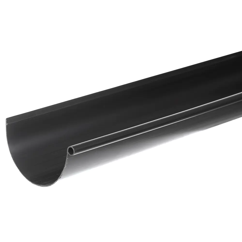 88209211 Желоб водосточный Интерпрофиль 125 мм 3 м цвет серый STLM-1018176 