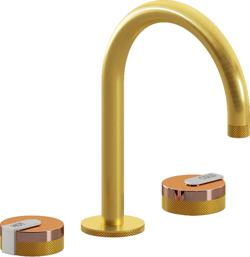 E-11512-R1RG-L1WT-BAU Смеситель для умывальника на 3 отвертия GRAFF MOD+