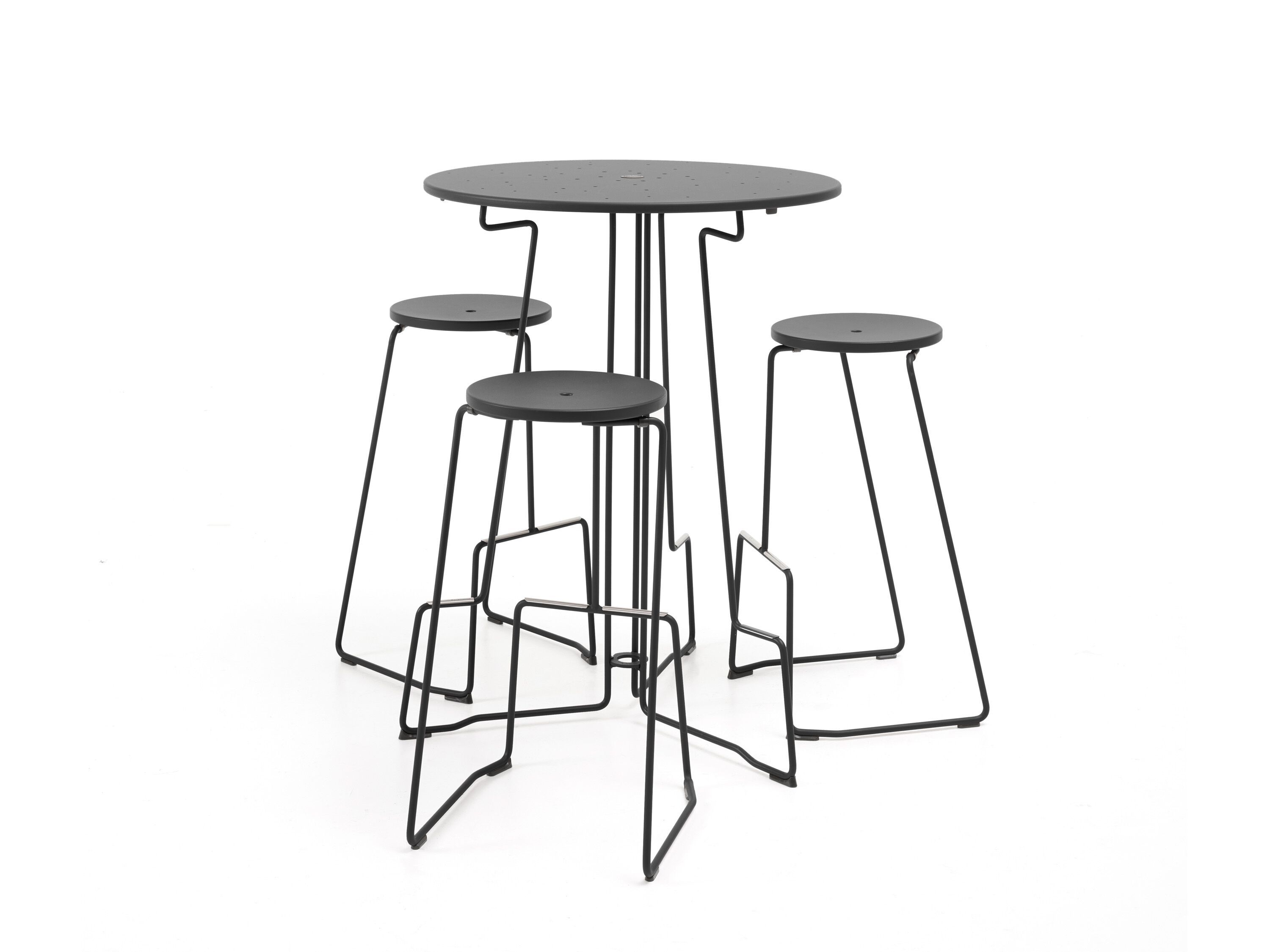 Высокий круглый алюминиевый садовый стол с порошковым покрытием Extremis Тики ARCH-00024452