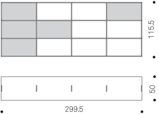 FIORONI Модульный двухсторонний книжный шкаф из многослойной фанеры J.m.b sun-id-1499945 - Вид №5