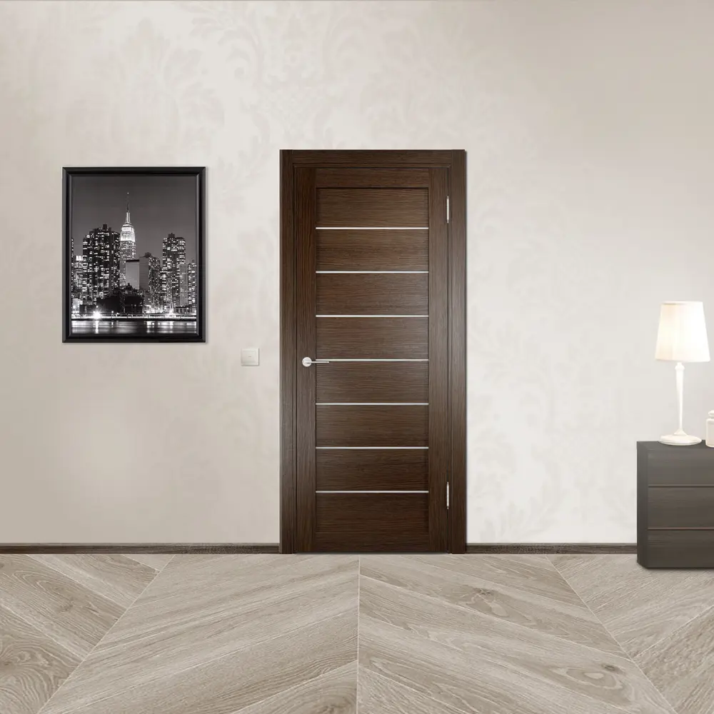 Полотно дверное глухое Мюнхен 70x200 см, ламинация, цвет дуб табак 3D VERDA STLM-2052880 - Вид №2