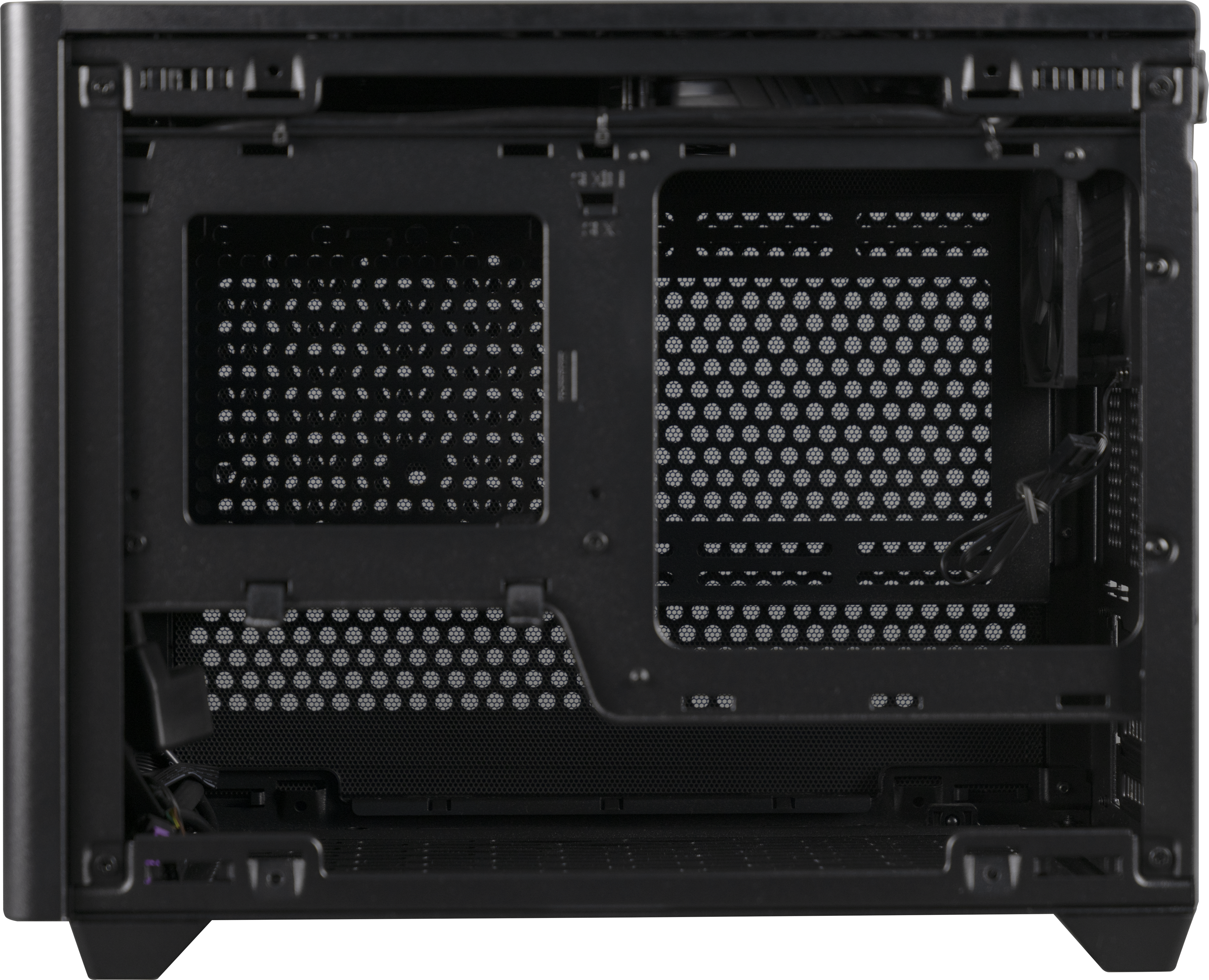 MCB-NR200-KNNN-S00 masterbox nr200, usb3.0x2, 1x92 fan, 1x120 fan, black, steel panel, w/o psu, mitx Cooler Master Cooler Master MasterBox Santreyd  - Вид №18