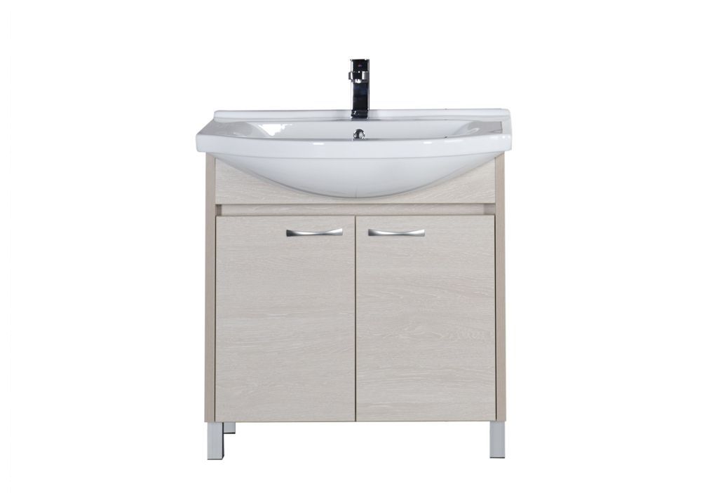 Тумба с раковиной Aquanet Донна 80 белый дуб 0016904200168864 - Вид №3